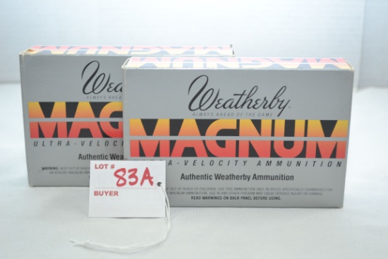 Weatherby .257 Weatherby Mag. 100 gr. PT-EX; 23 Rds. And 7 Pieces Brass