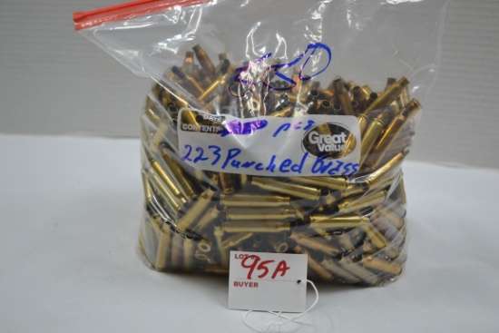 .223 Punched Brass; Approx. 550 Pieces