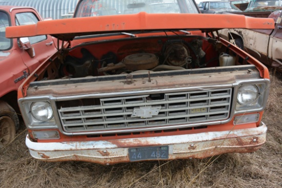 1976? Chevrolet Custom Deluxe 20 4x4 Pickup w/350 V8 Engine, PS, and PB