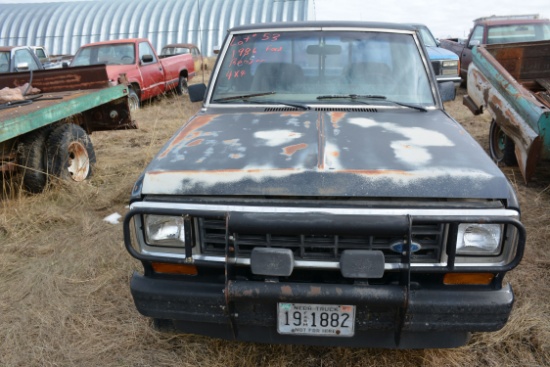 1987 Ford Ranger 4x4 Pickup w/2.9L V6 Engine, AC, PS, PB, and CC