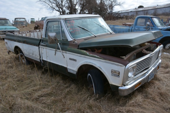 1972 Chevrolet Cheyenne Pickup; NO ENGINE, NO TRANSMISSION