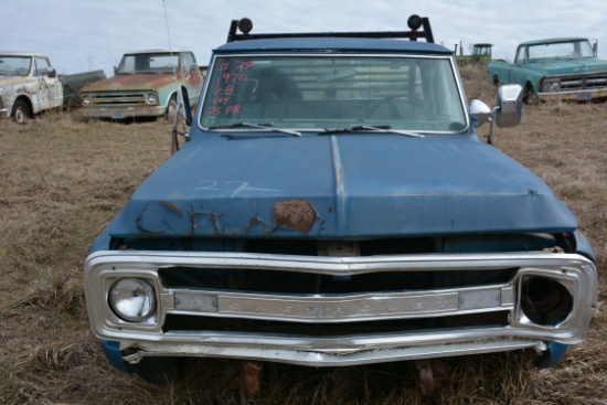 1970 Chevrolet 4x4 Pickup w/V8 Engine, PS, PB, and Utility Bed