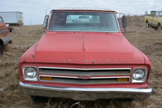 1968 Chevrolet Custom Camper 3/4 Ton Pickup; No Drive Train