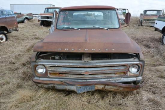 1967 Chevrolet Pickup w/V8 Engine, Original AC, and Original Three Bucket Seats