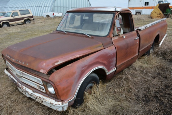 1967 Chevrolet Pickup w/6-Cylinder Engine; NO TITLE