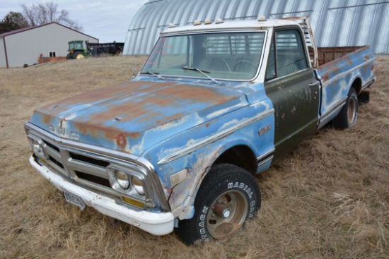 1971 GMC Custom 4x4 Pickup w/AT, 350 V8 Engine, PS, and PB