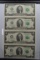 Group of 4 - Consecutive 2017-A Two Dollar Bills; CU