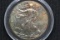 2016 American Silver Eagle Gem++ Rainbow Toned in Capsule