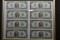 Group of 4 Pairs - Consecutive Two Dollar Bills; CU