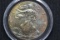 2016 American Silver Eagle; Gem++ Rainbow Tones; In Capsule