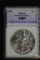1988 American Silver Eagle; MS-70; Key Date in MS-70