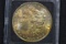 1880 Morgan Silver Dollar; Rainbow Toned