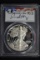 1987-S American Silver Eagle PR-69 Edmund C. Moy Signed PCGS Slab