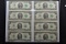 Group of 4 Pairs - Consecutive Two Dollar Bills; CU
