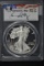2014-W American Silver Eagle; PR-69 PCGS Edmund C. Moy Signed Slab