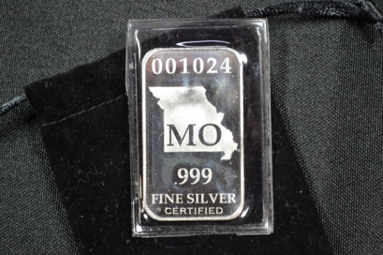 Missouri State 1/2 oz. Silver Bar in Bag