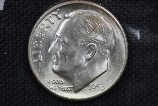 1953-S Dime 90% Silver; BU