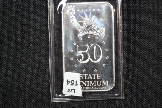 Missouri State 1/2 Oz. Silver Bar; .999 Fine
