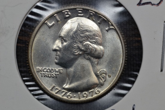 1976-S Quarter Silver; BU++