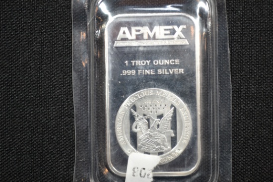 APMEX 1 oz. Troy Silver Bar; .999 Fine