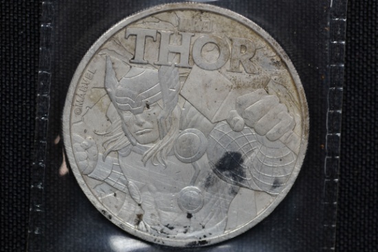 "Thor" 1 oz. Silver .999 Fine; Tuvalu; Low Mintage
