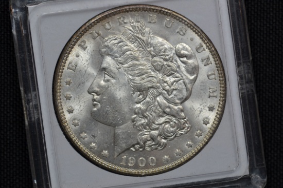 1900 Morgan Silver Dollar; BU+