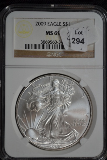 2009 American Silver Eagle; MS-69 NGC