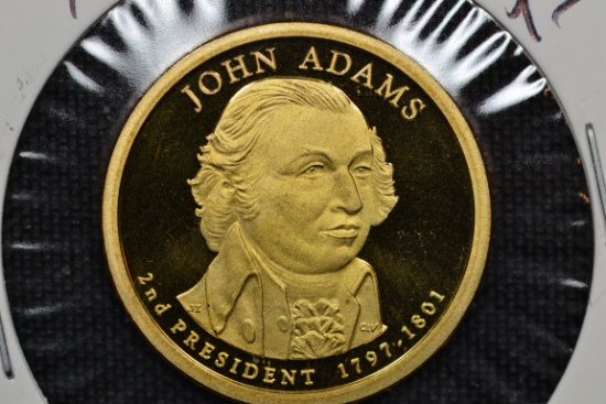 2007-S Adams One Dollar Proof; Gem+ D-Cam