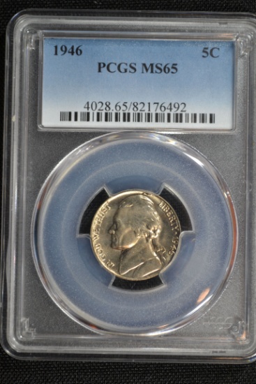 1946 Nickel; MS-65 PCGS Graded