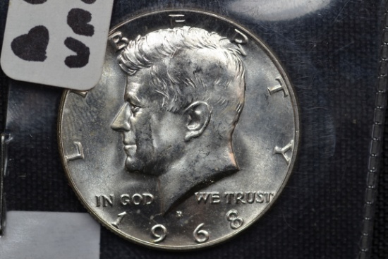 1968 Kenney 40% Silver Half Dollar; BU Unc.