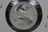 2017-S Clark River Ways Quarter Silver Proof; Gem+ D-Cam