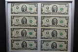 1 Pair - 2003 Two Dollar Bills (CU) and 3 Pairs - 1997 Consecutive Two Dollar Bills (CU)