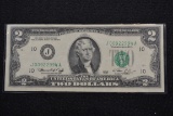 1976 Bicentennial Two Dollar Bill w/Low SN