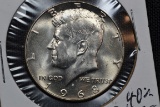 1968-D Kennedy 40% Silver Half Dollar; Unc.
