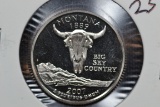 2007-S Montana State Quarter Proof; Gem+ D-Cam