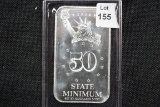 Missouri State 1/2 Oz. Silver Bar; .999 Fine