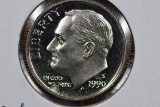 1990-S Dime Proof; Gem+ D-Cam