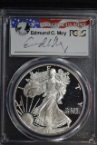 2006-W American Silver Eagle; PR-69 Edmund C. Moy Signed PCGS Slab