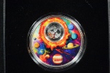Niue Five Dollar 1 oz. Troy Solar System; Only 1000 Minted