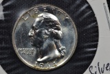 1964 Quarter Silver Proof; Gem++