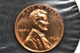 1964 Lincoln Cent Proof; Red Gem ++