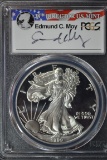 1999 American Silver Eagle; PR-69 D-Cam Edmund C. Moy Signed PCGS Slab