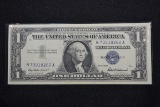 1957 One Dollar Silver Certificate; Crisp