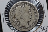 1908-D Barber 90% Silver Half Dollar