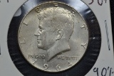 1964 Kennedy 90% Silver Half Dollar