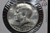 1976-S Bicentennial Kennedy Half Dollar Silver; BU Unc.