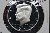 1992-S Kennedy Half Dollar Silver Proof; Gem+ D-Cam