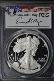 2012-W American Silver Eagle; PR-69 D-Cam Edmund C. Moy Signed PCGS