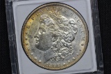 1897 Morgan Silver Dollar; BU+ Light Tone