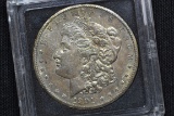 1901-O Morgan Silver Dollar; BU+ Toned Obv.